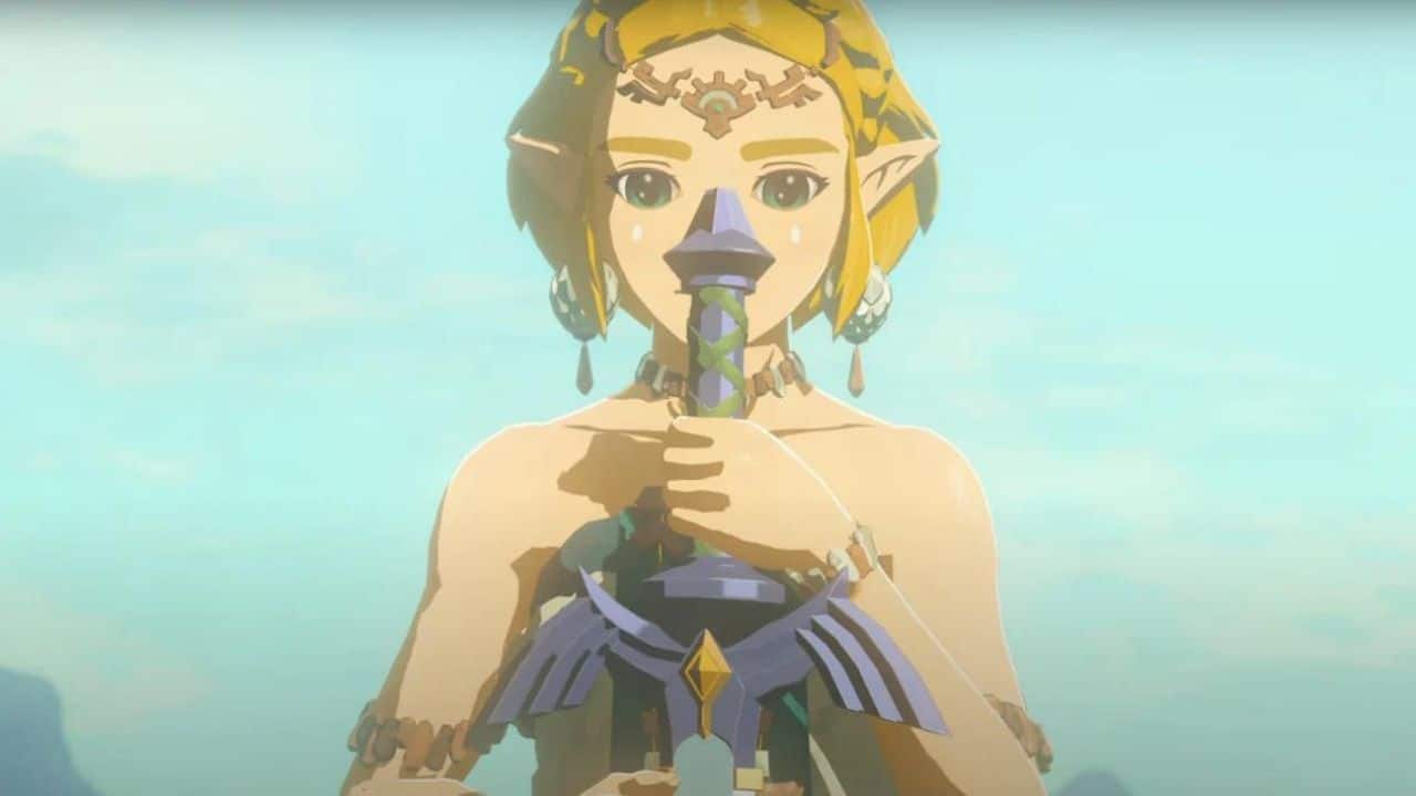 Master Sword rota promocional de Zelda: Tears of the Kingdom