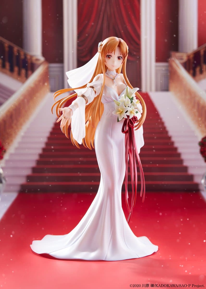 Sword Art Online: Asuna luce un hermoso vestido de novia, el sueño hecho figura