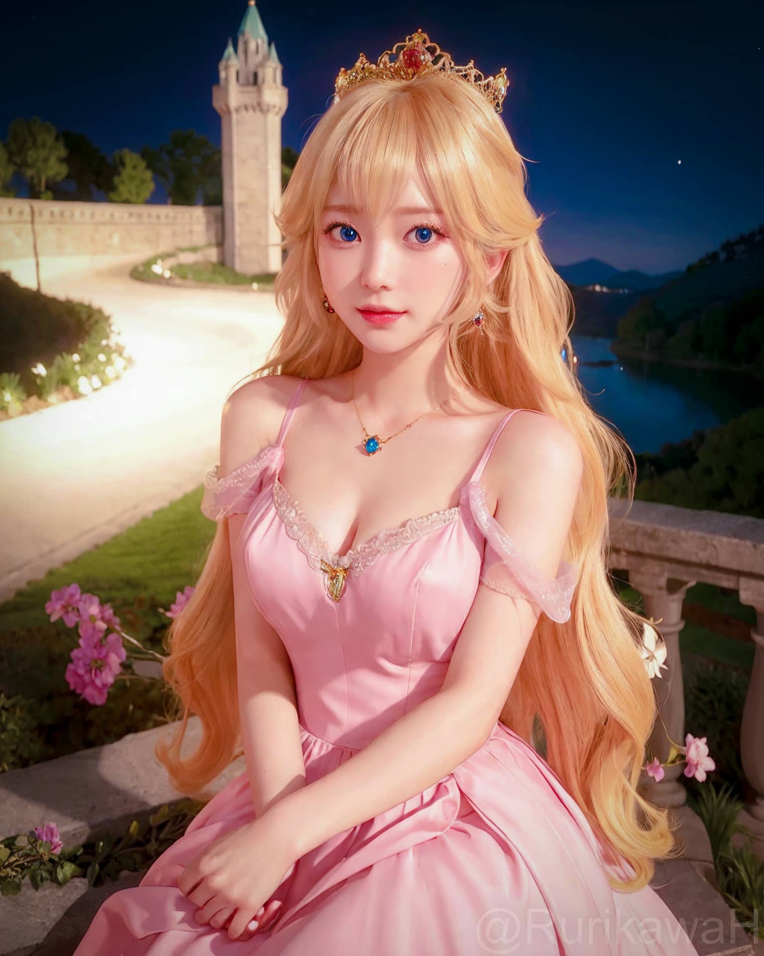 Super Mario Bros: Un cosplay de Peach es ilustrado por una IA de manera realista