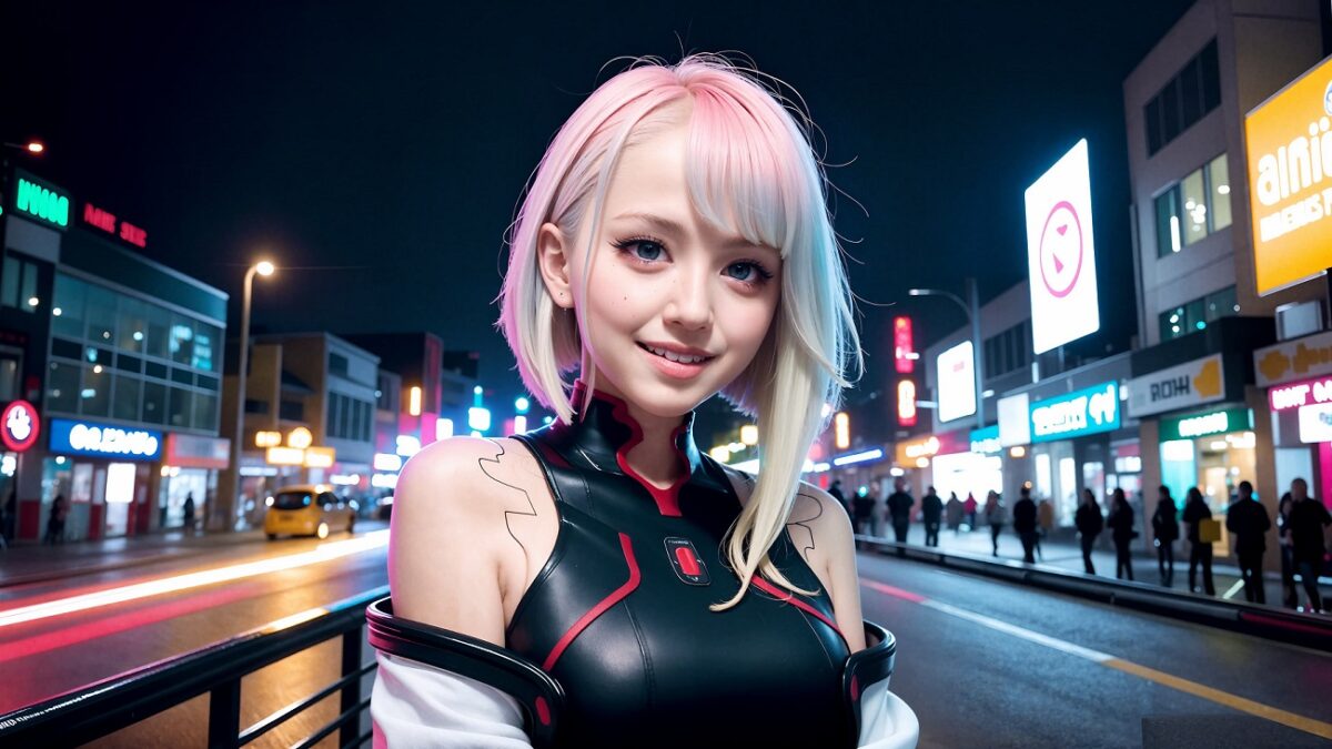 Lucy de Cyberpunk Edgerunners toma vida