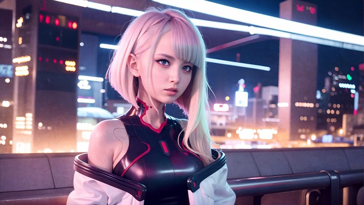 Lucy de Cyberpunk: Edgerunners toma vida