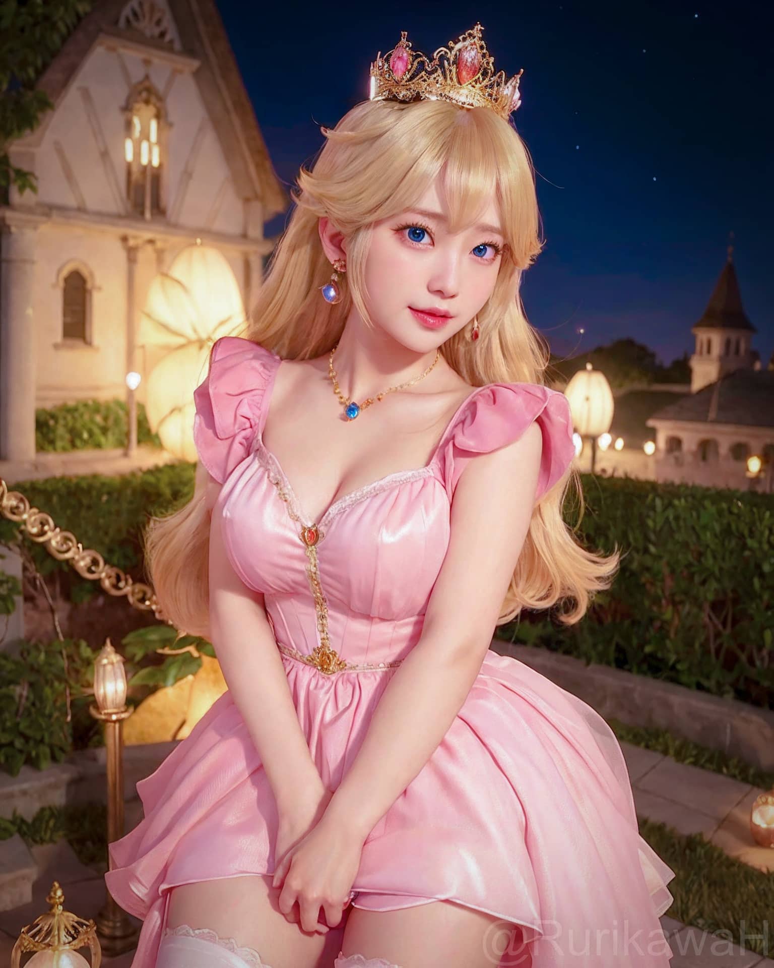 Super Mario Bros: Un cosplay de Peach es ilustrado por una IA de manera realista
