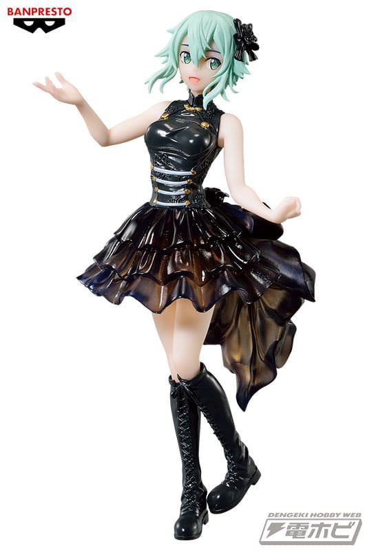 Sinon de Sword Art Online transformada en idol en nueva figura