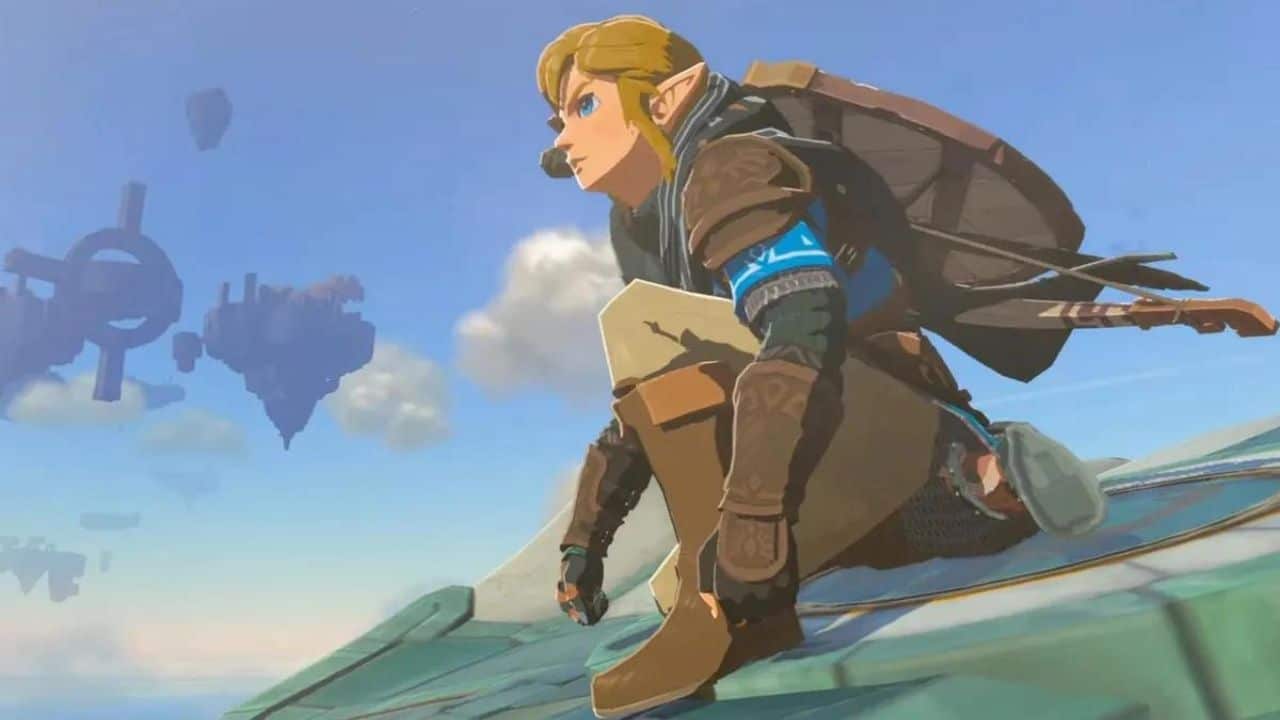 Detallada figura de Link en Zelda: Tears of the Kingdom