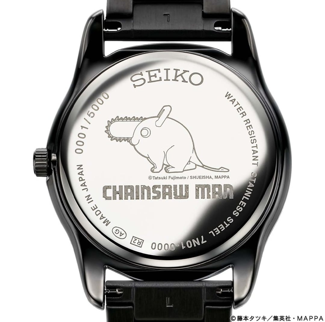 Reloj de la marca SEIKO inspirado en Chainsaw man