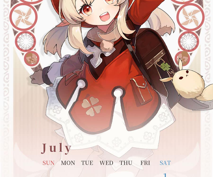Genshin Impact: Klee te explotará el corazón con su calendario