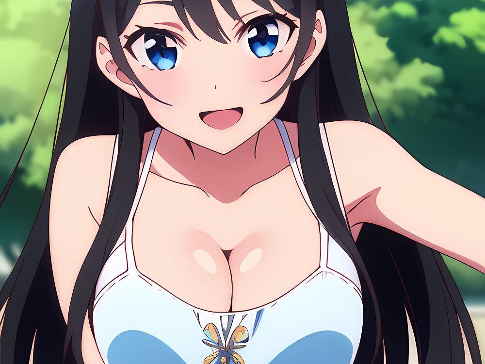 Rent-a-Girlfriend Ruka Sarashina cabello largo