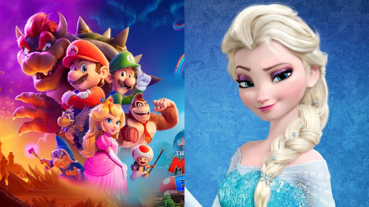La película de Super Mario Bros superó a Frozen de Disney en la taquilla