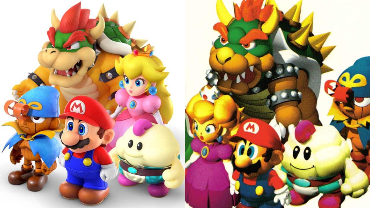 Comparando los gráficos del remake de Super Mario RPG