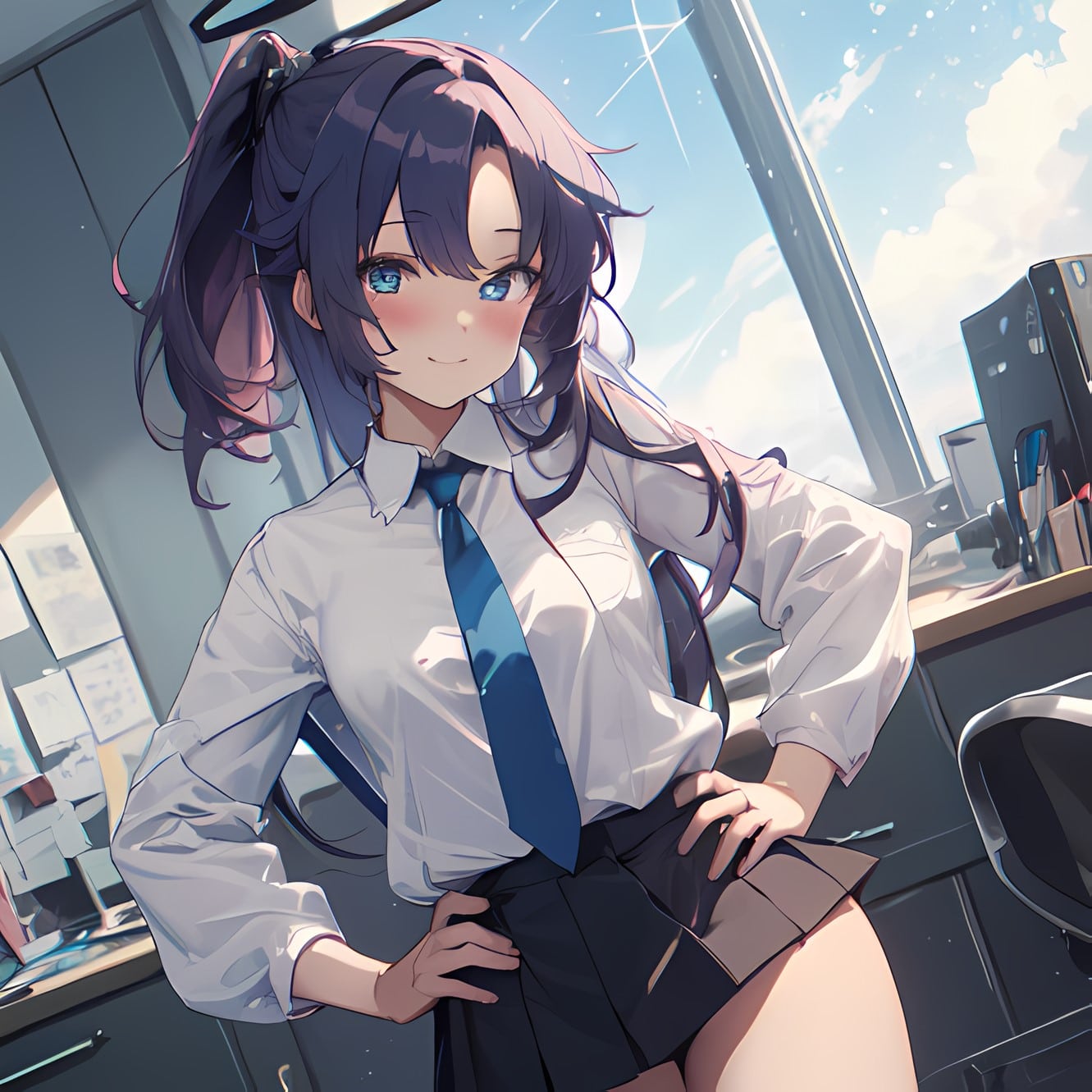 Blue Archive: La belleza de Hayase Yuuka es recreada por una IA en estas asombrosas ilustraciones