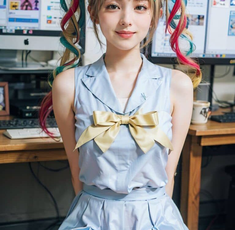 Needy Streamer Overload: KAngel es traída a la realidad gracias a una IA en estas ilustraciones