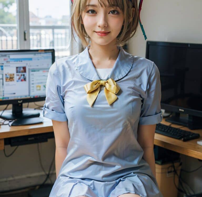 Needy Streamer Overload: KAngel es traída a la realidad gracias a una IA en estas ilustraciones