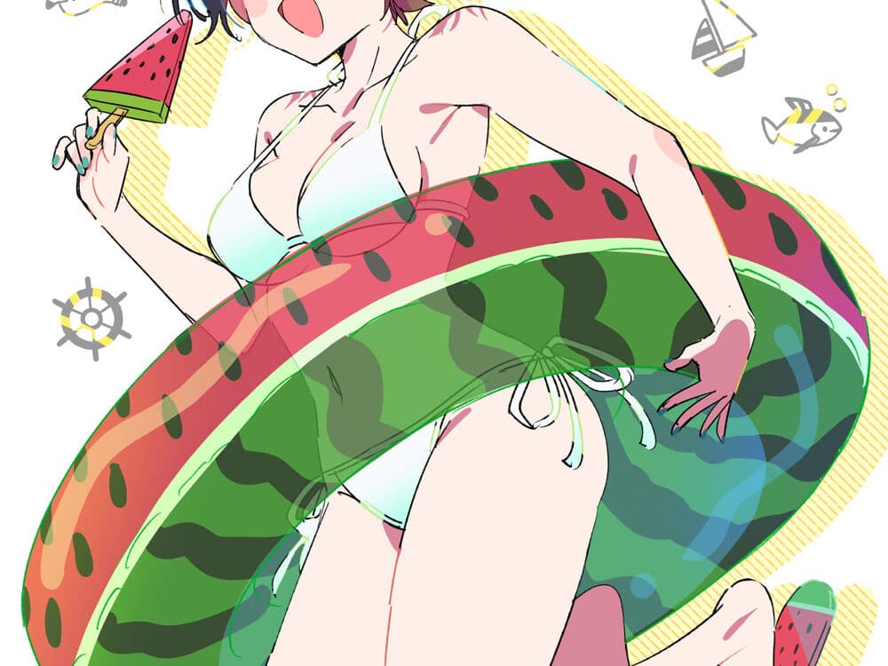 Ruka de Rent-a-Girlfriend celebra el dia del mar