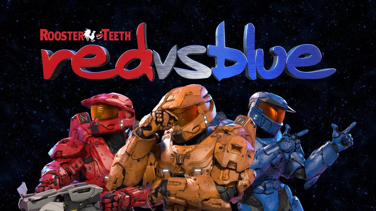 red vs blue logo