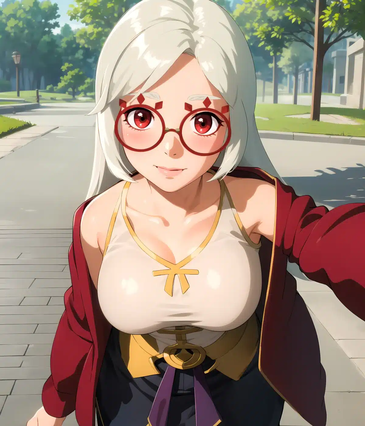 Así se vería Prunia de The Legend of Zelda con el cabello suelto