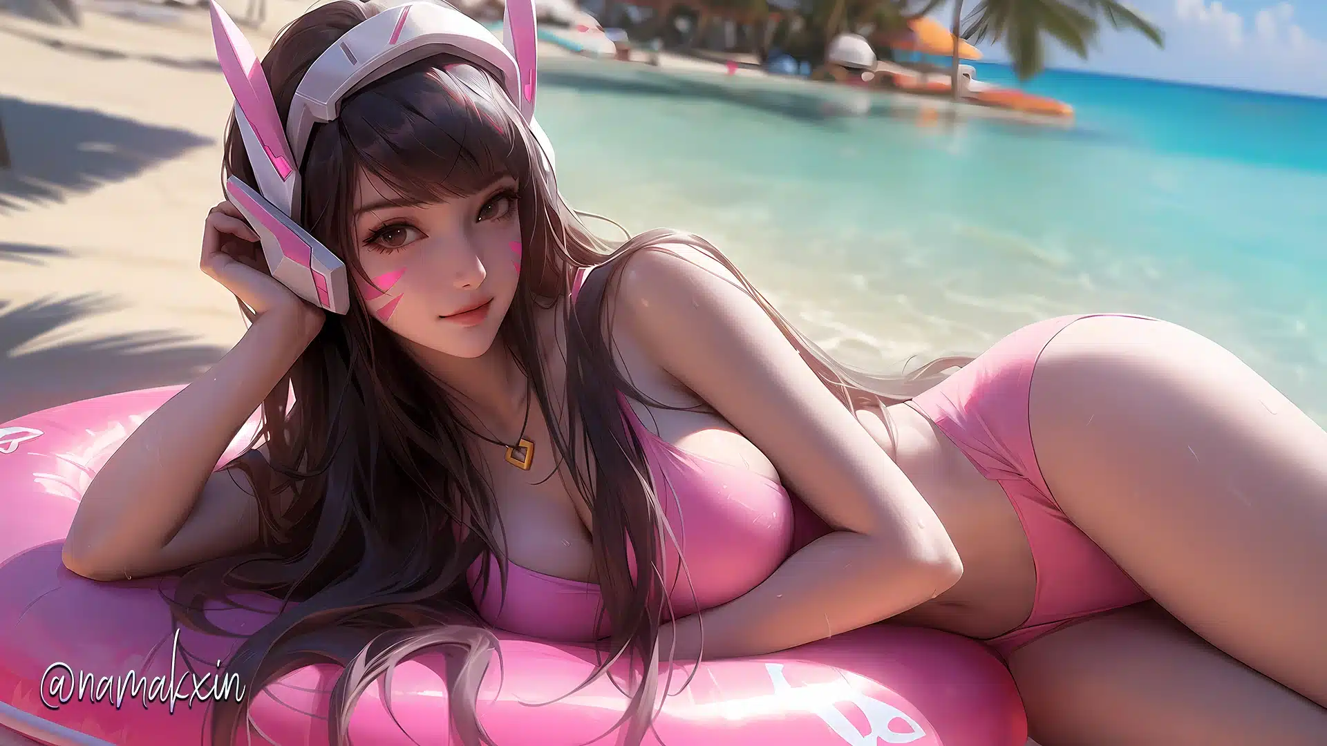 Overwatch: D.Va enamora con su físico realista en ilustraciones IA
