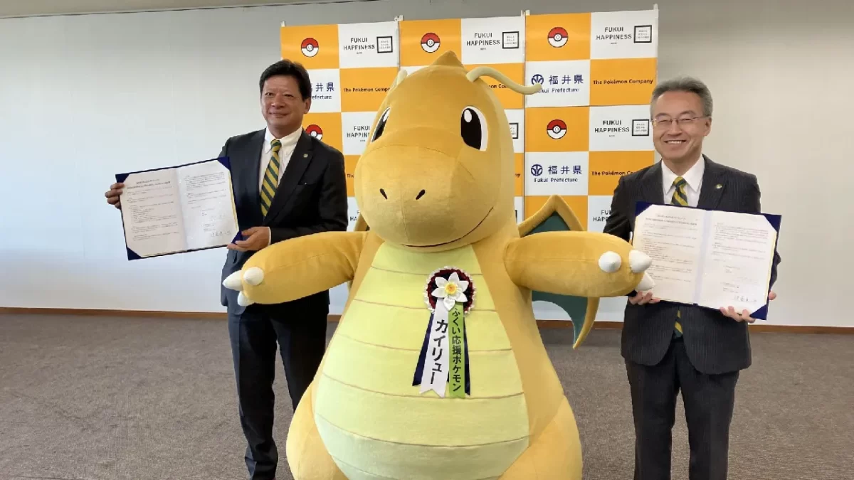 Dragonite es nombrado Embajador de la prefectura de Fukui