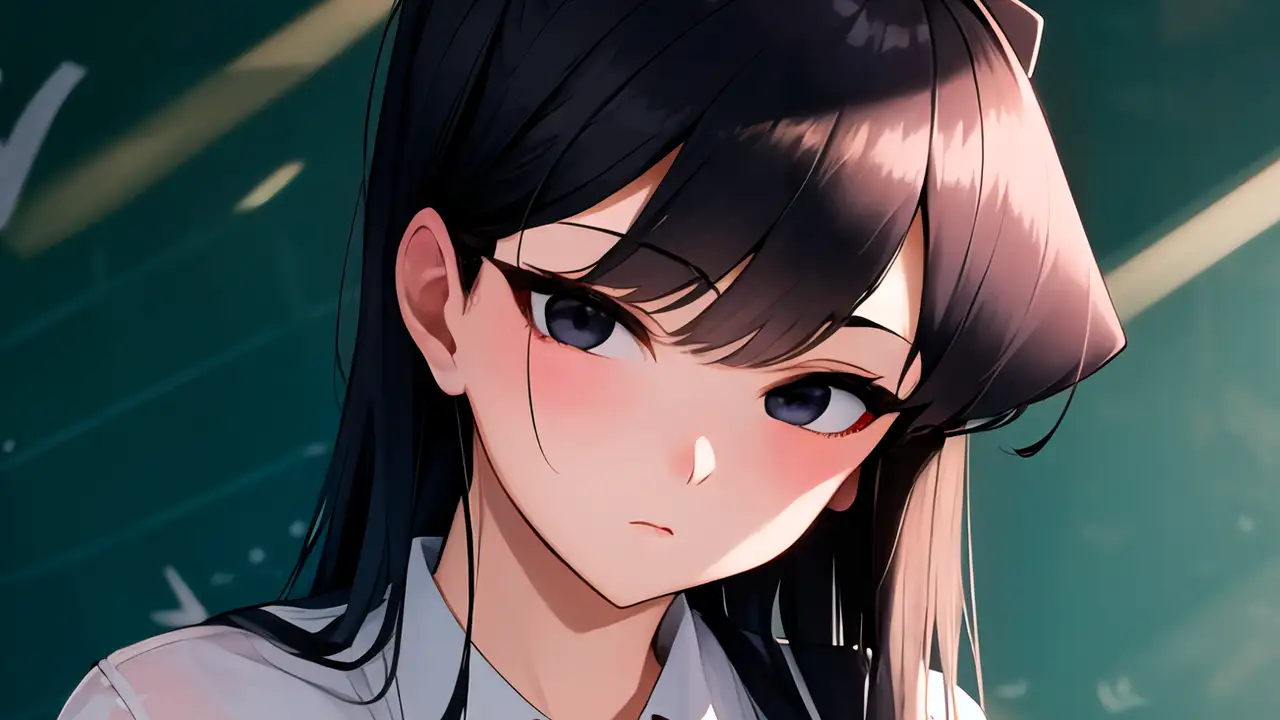 Komi-san se transforma en atractiva súcubo para Halloween