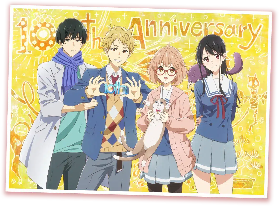 El anime de Kyoukai no Kanata celebra su décimo aniversario