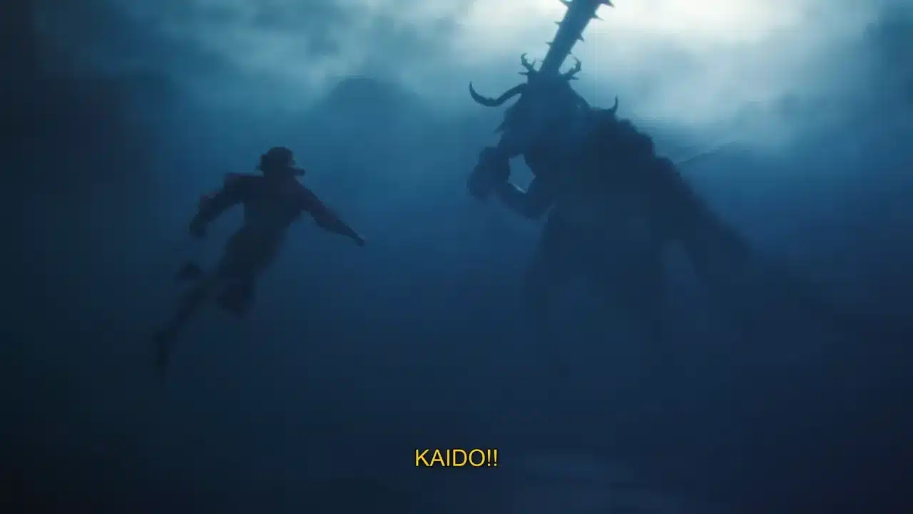 Luffy y Kaido de One Piece, luchando en Live Action