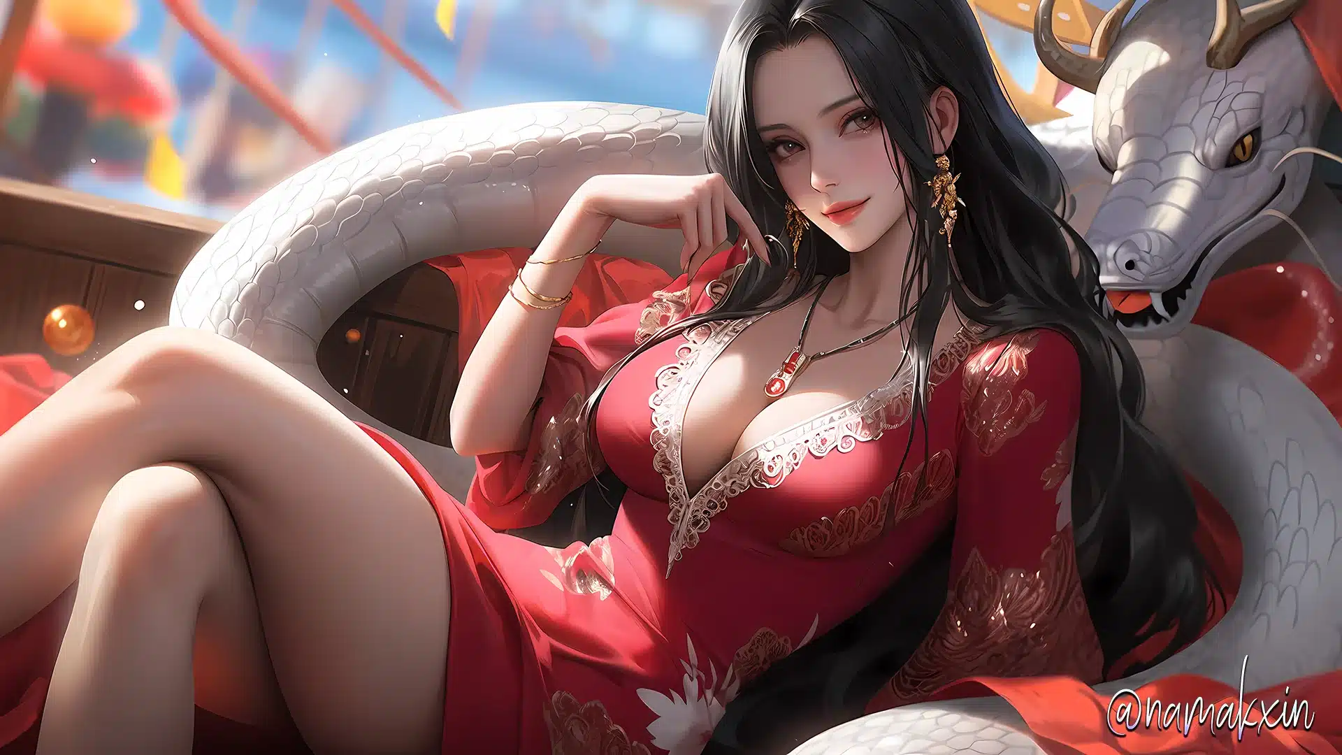 One Piece Boa hancock ilustración 1