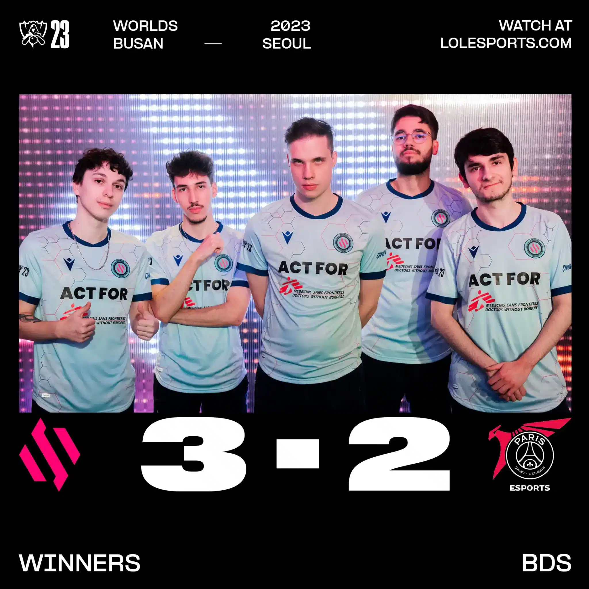 Worlds 2023 BDS reverse sweep GODS