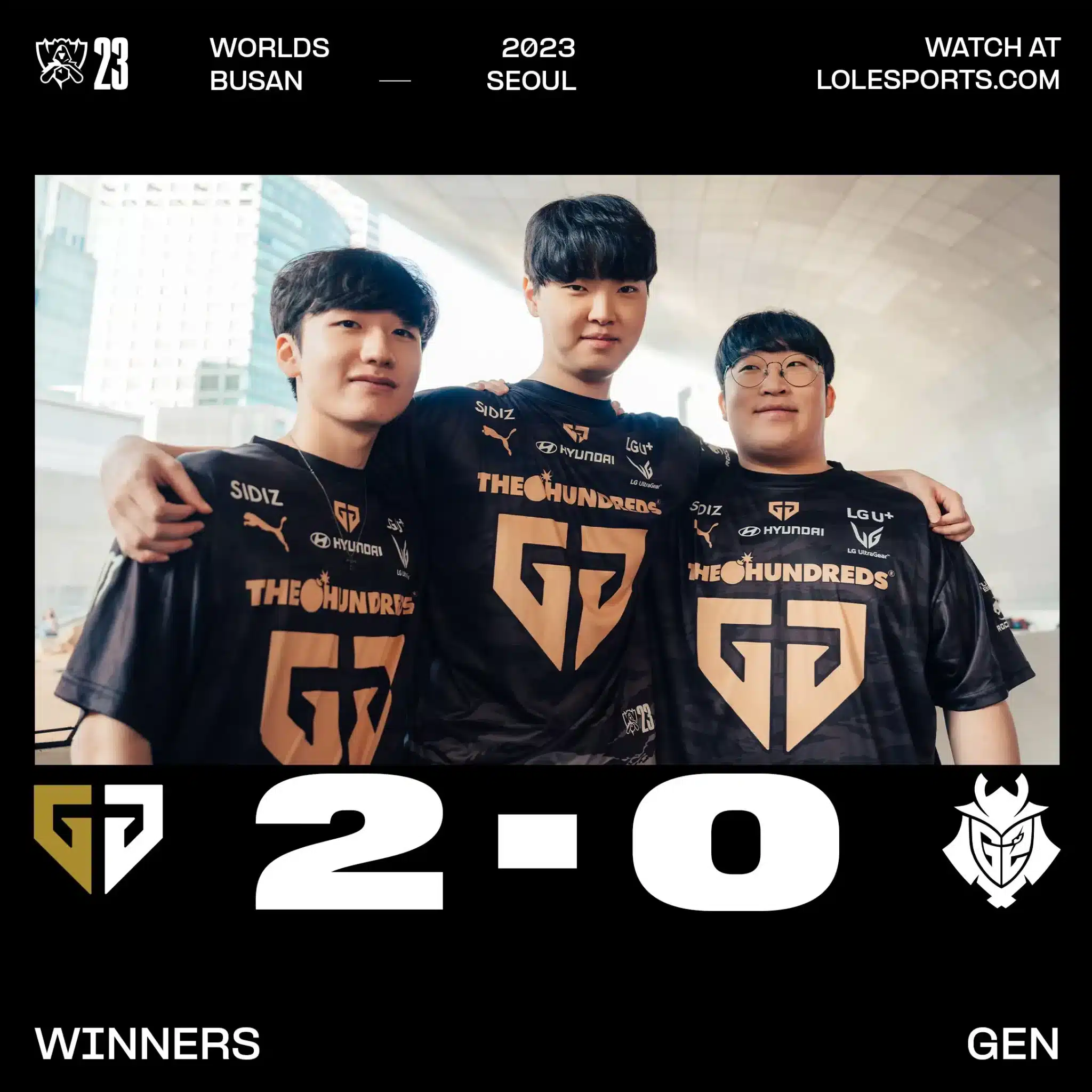 Worlds 2023 Gana GEN