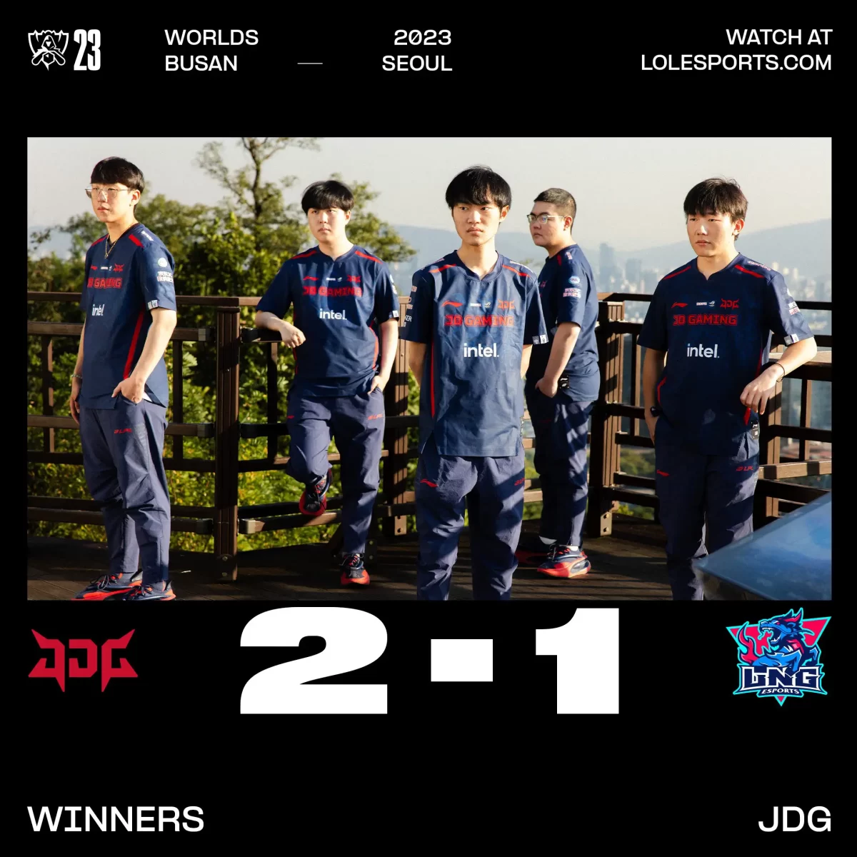 Worlds 2023 JDG Gana