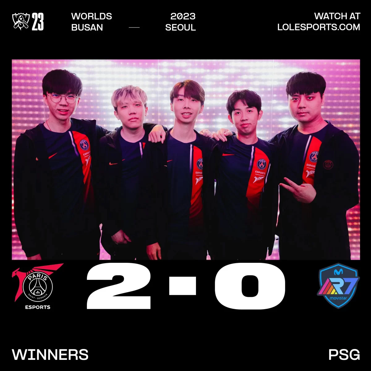 Worlds 2023 PSG Gana
