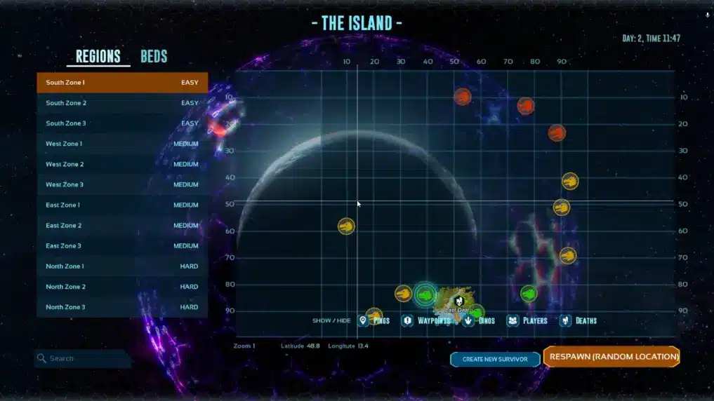 ARK Survival Ascended Mapa