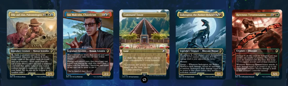 Cartas de Jurassic Park de Magic the Gathering