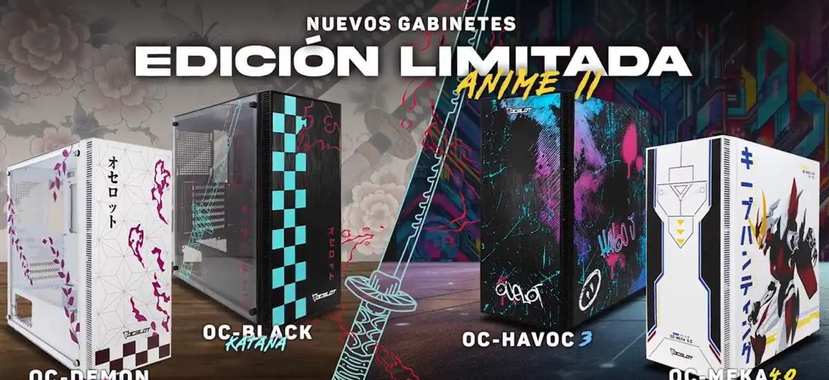 Gabinetes de PC Edición Limitada de Ocelot Gaming