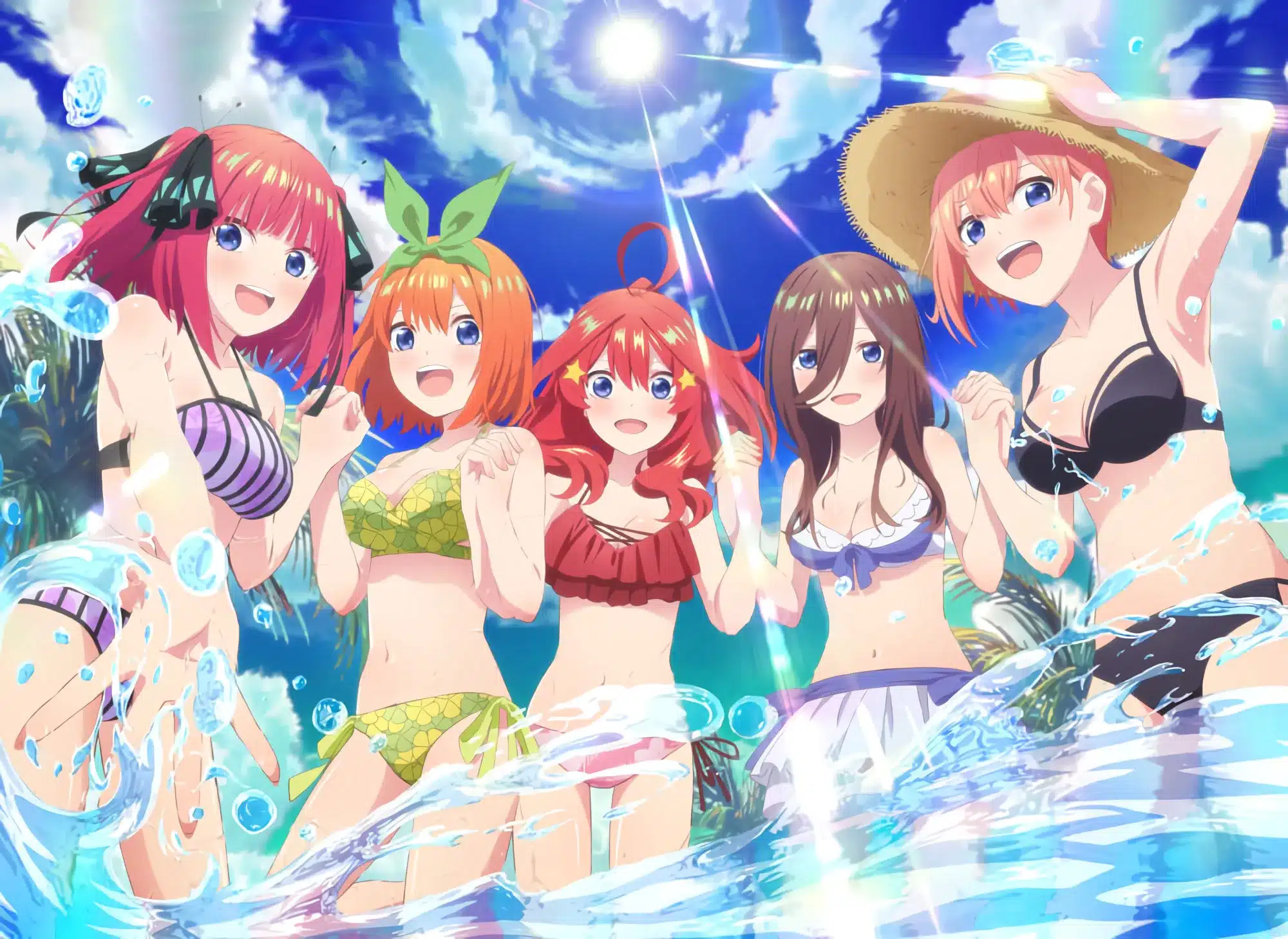 Go-Toubun no Hanayome: Las quintillizas enseñan su atractivo en Blu-Ray/DVD