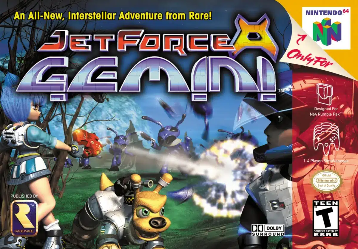 Portada de Jet Force Gemini en Nintendo 64