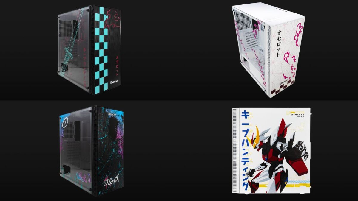 Gabinetes de PC de Ocelot Gaming inspirados en Demon Slayer, Cyberpunk y Gundam