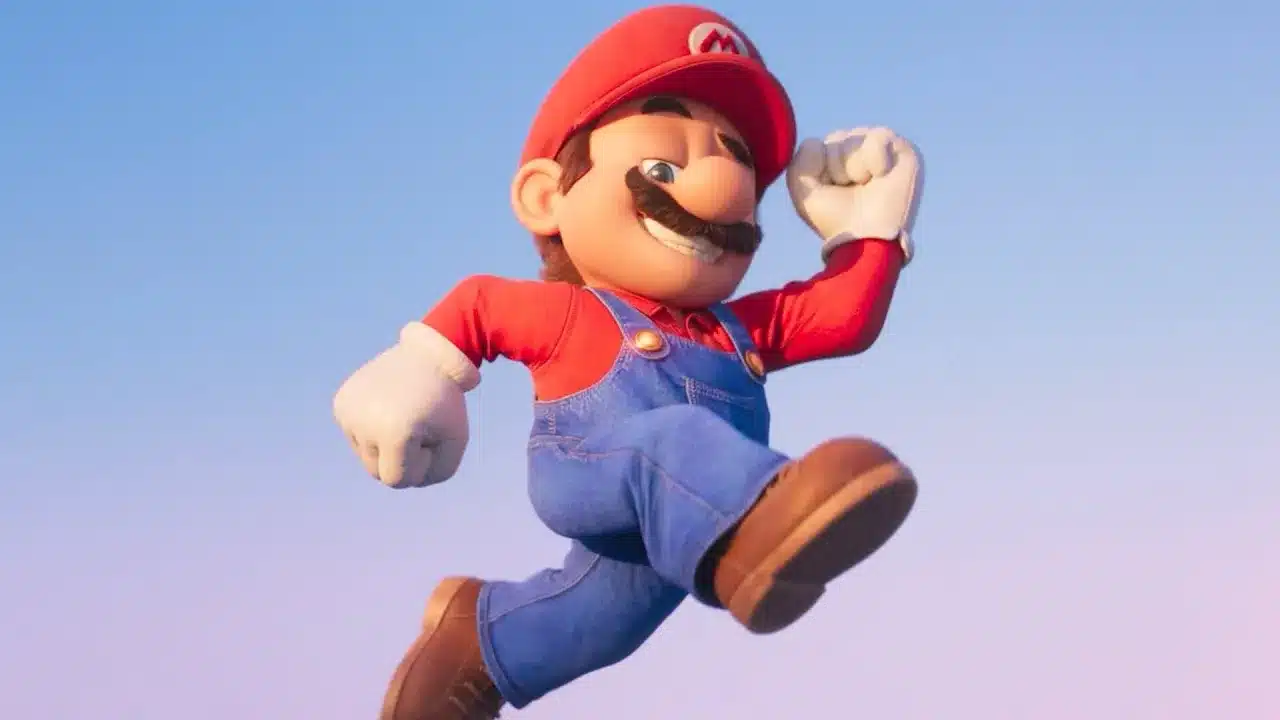 Mario saltando en la película de Super Mario Bros