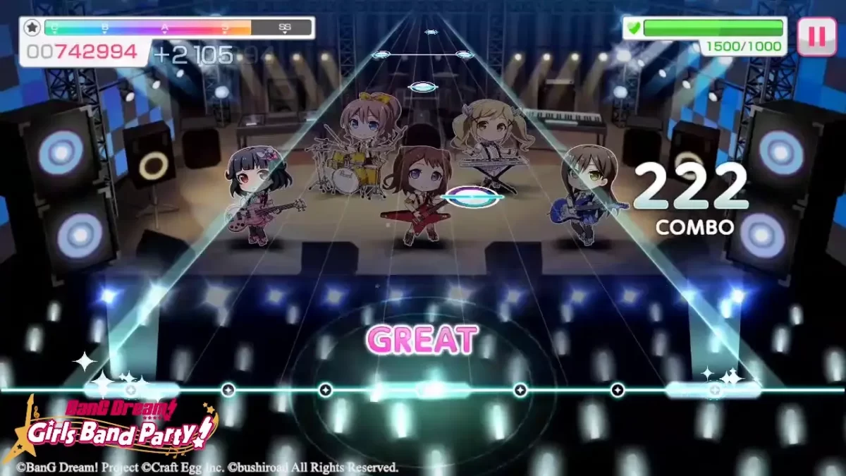 Gameplay de BanG Dream! Girls Band Party!