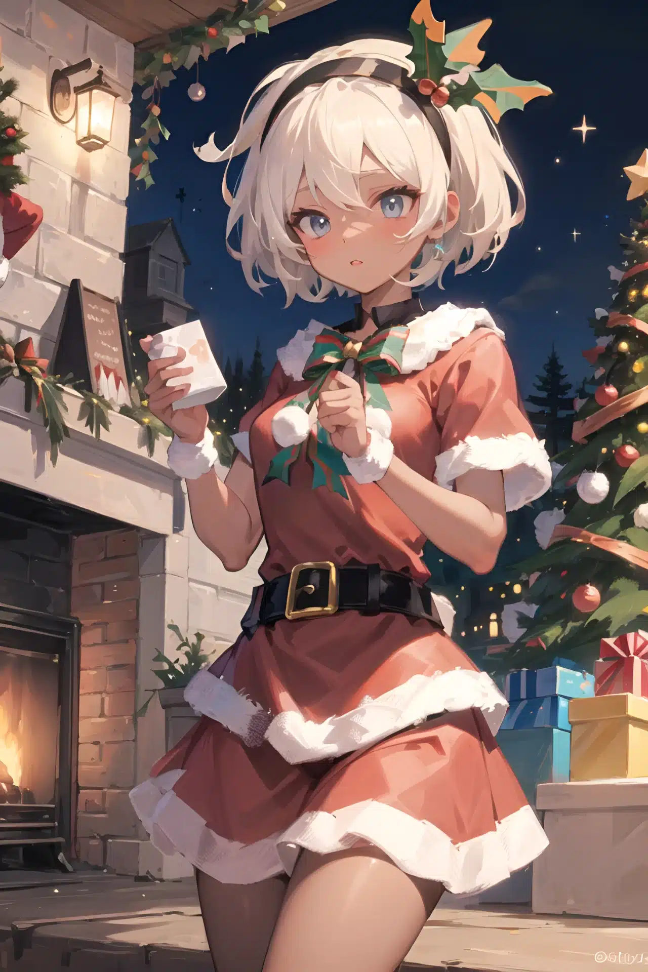 Las chicas de Pokémon se visten para la navidad en nuevas ilustraciones