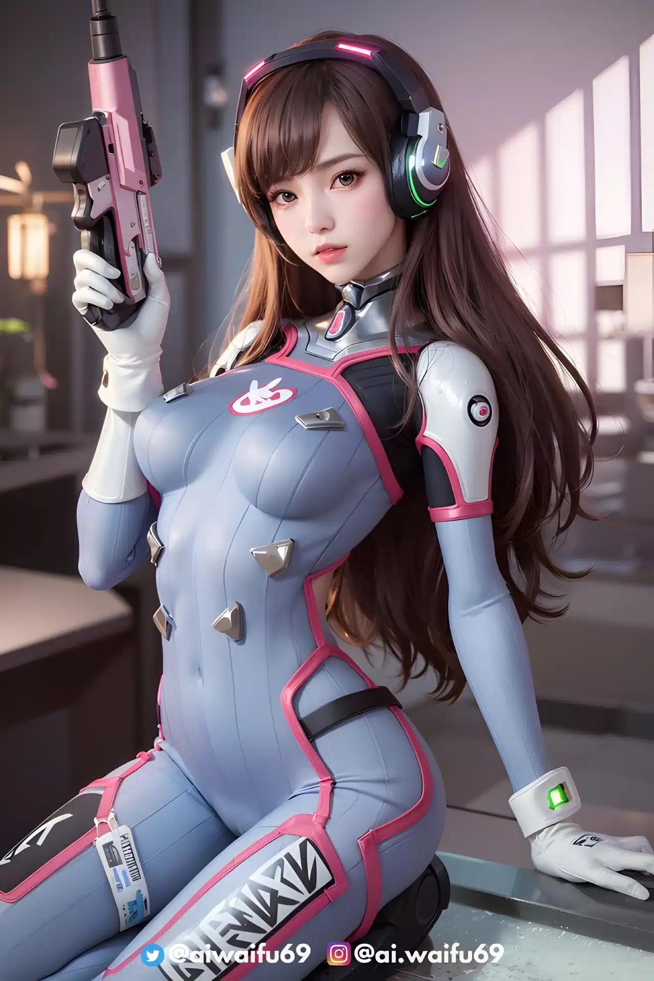 Overwatch: D.Va enseña su versión realista en esta hermosa ilustración