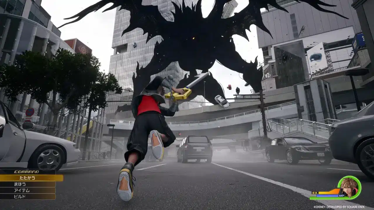 Sora vs. Heartless en Kingdom Hearts 4