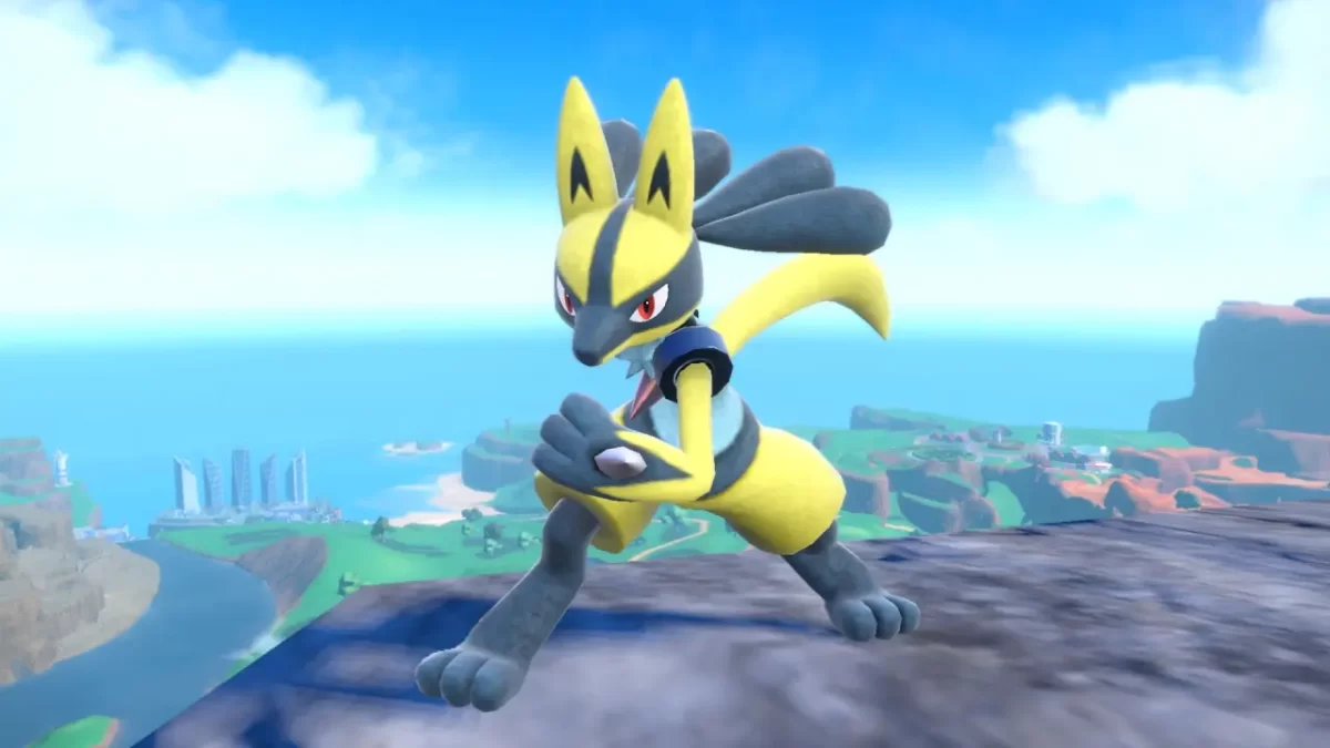 Lucario Shiny en Pokémon Escarlata y Púrpura