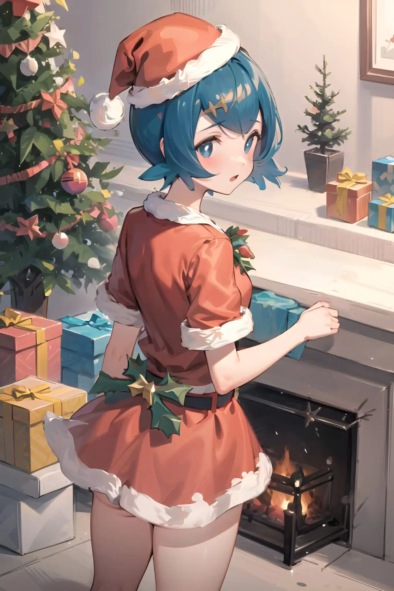 Las chicas de Pokémon se visten para la navidad en nuevas ilustraciones