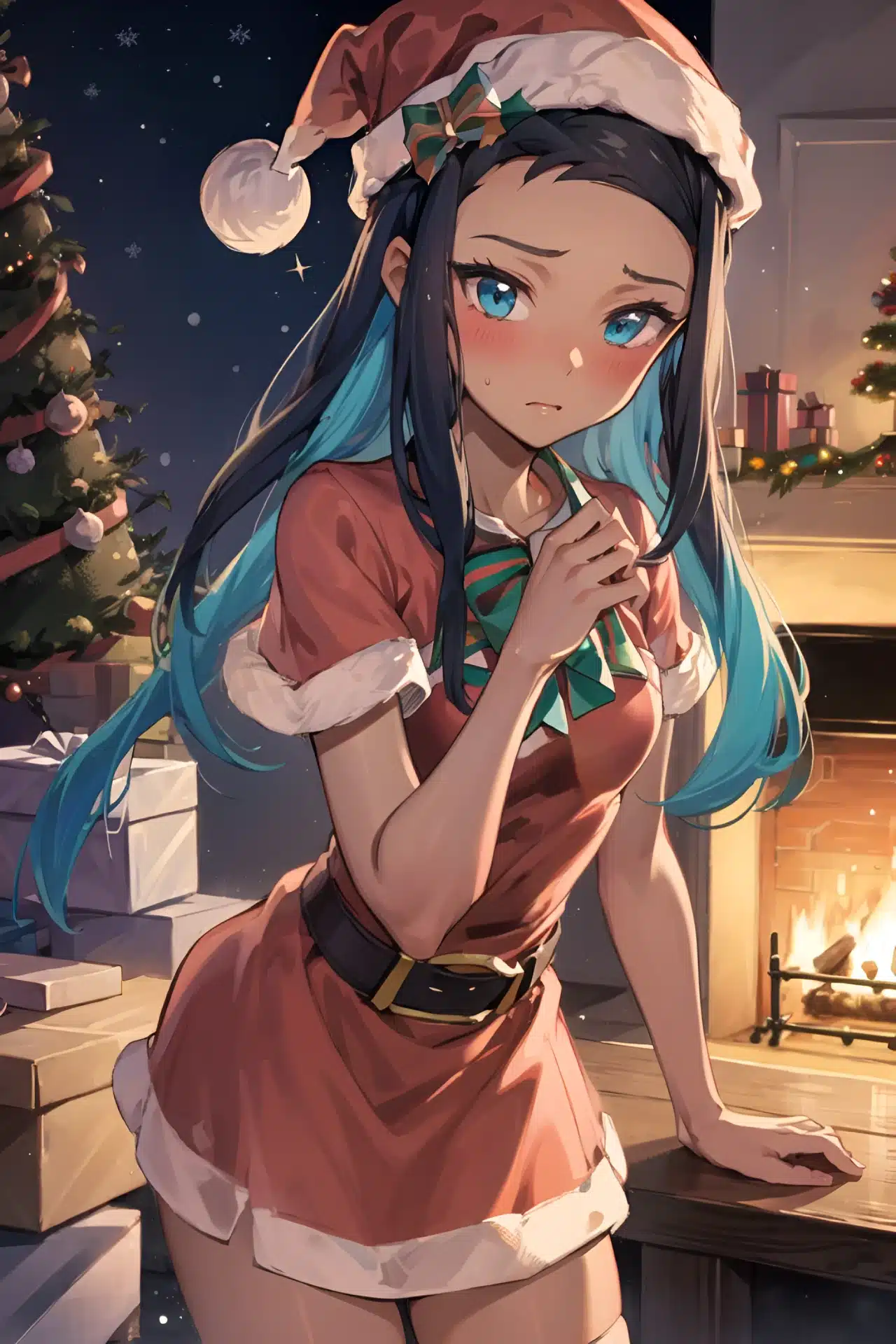 Las chicas de Pokémon se visten para la navidad en nuevas ilustraciones
