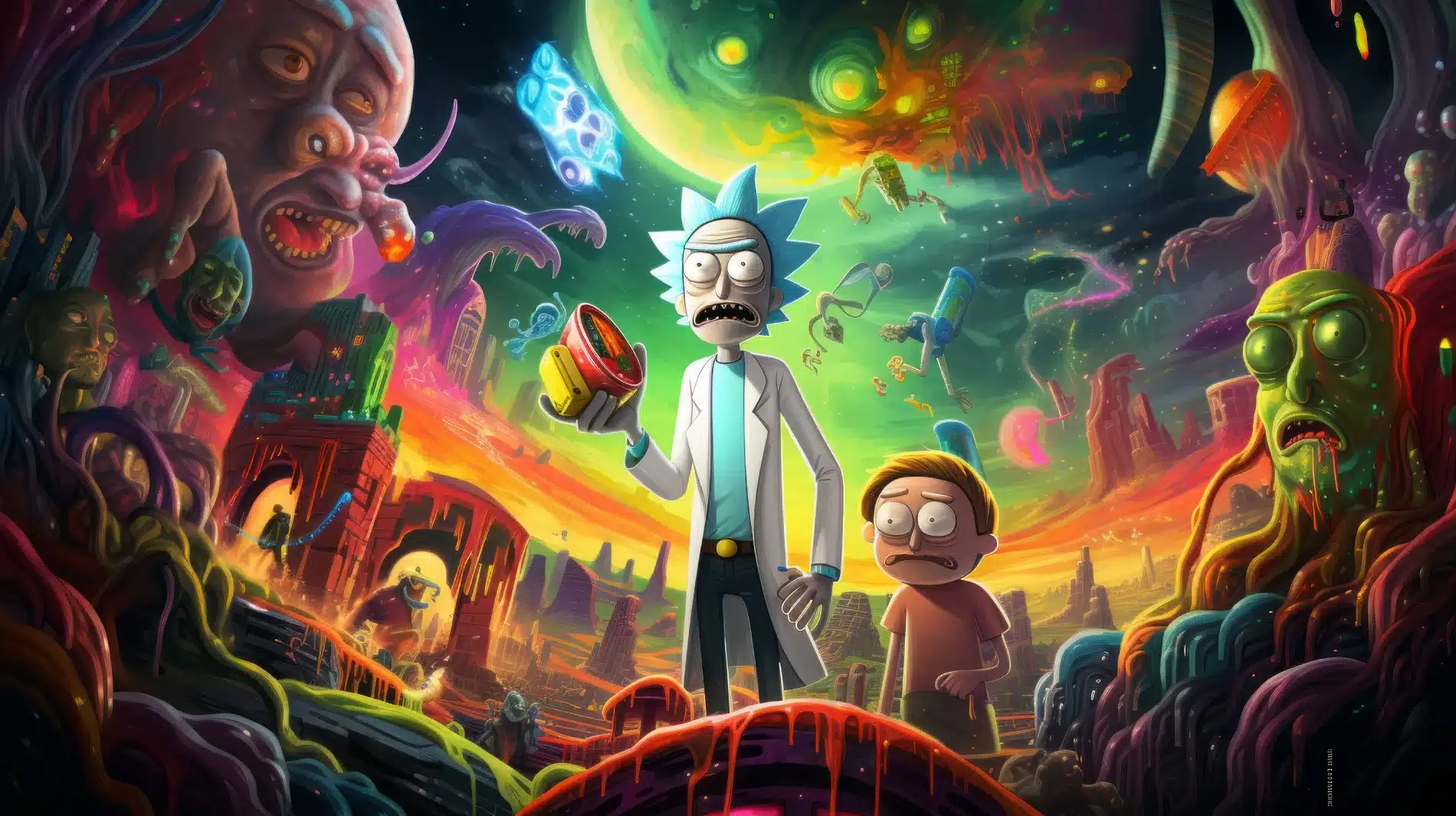 Rick and Morty ilustración 02