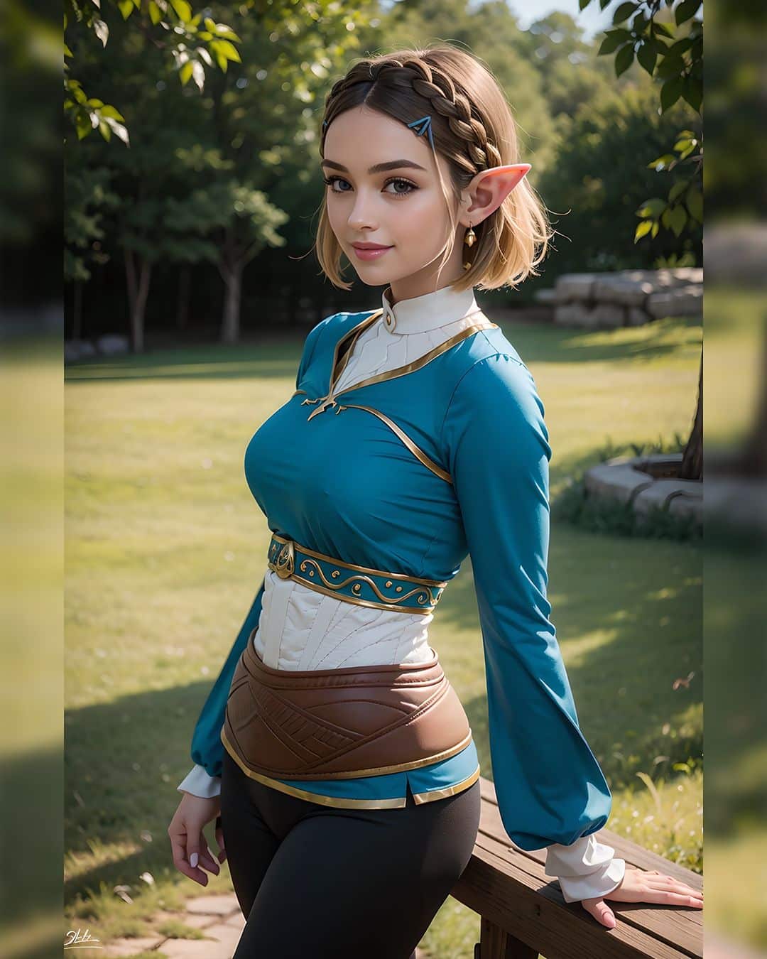 La princesa Zelda enamora con su belleza en nuevas ilustraciones realistas