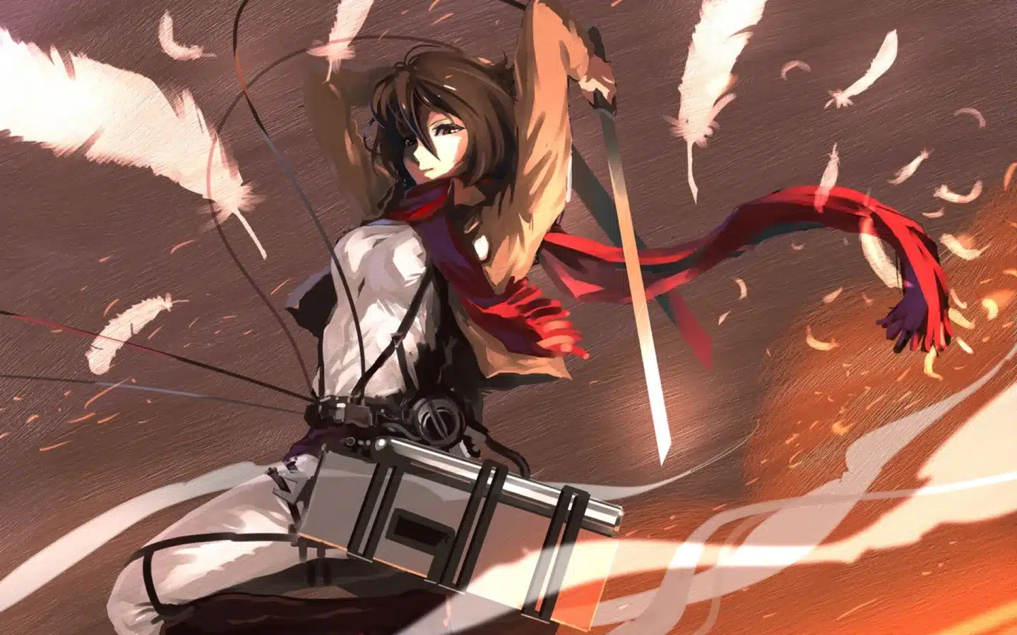 Attack On Titan Mikasa Ackerman ilustración 02