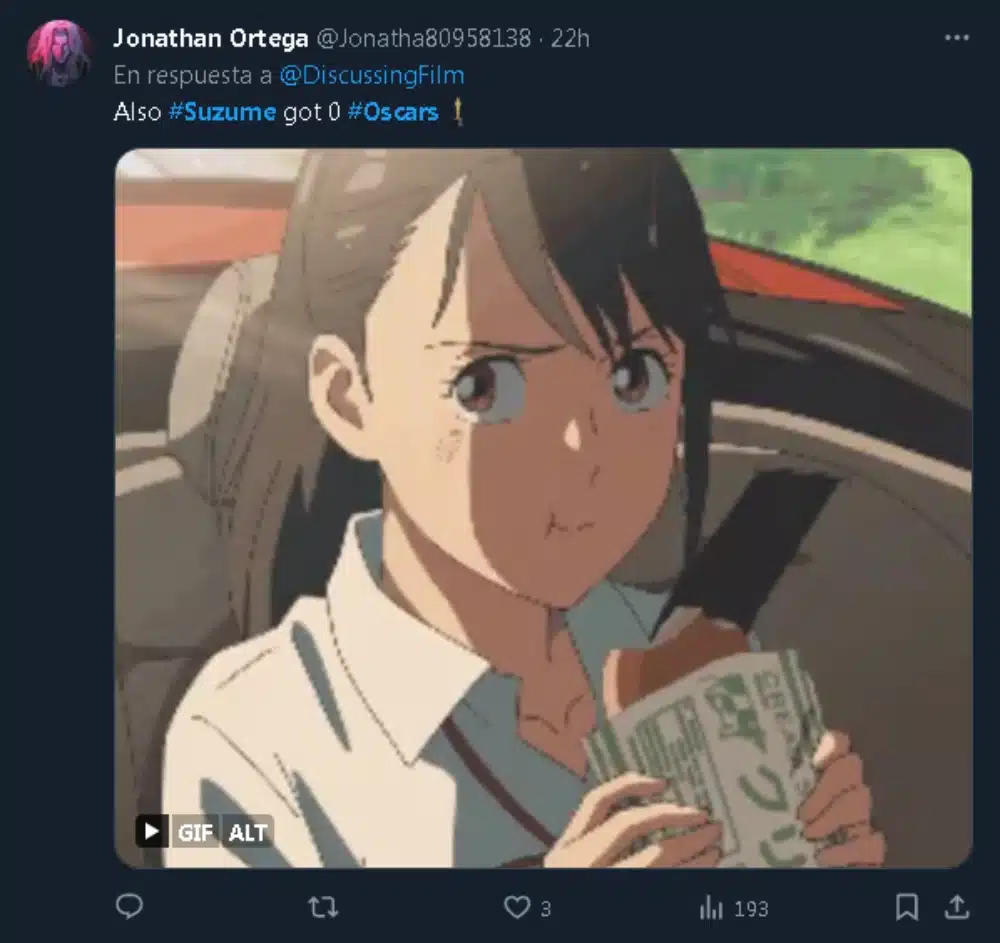 Suzume no tojimari Twitter captura 05