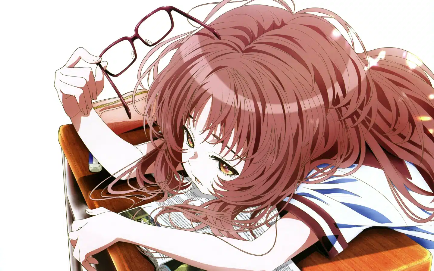 The Girl I lik Forgot her Glasses ilustración Mie 01