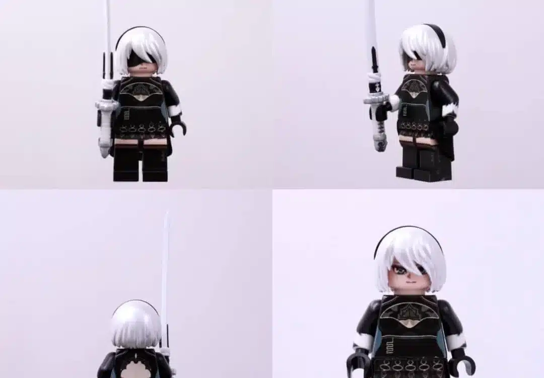 2B de NieR: Automata enamora en su figura LEGO hecha por fan