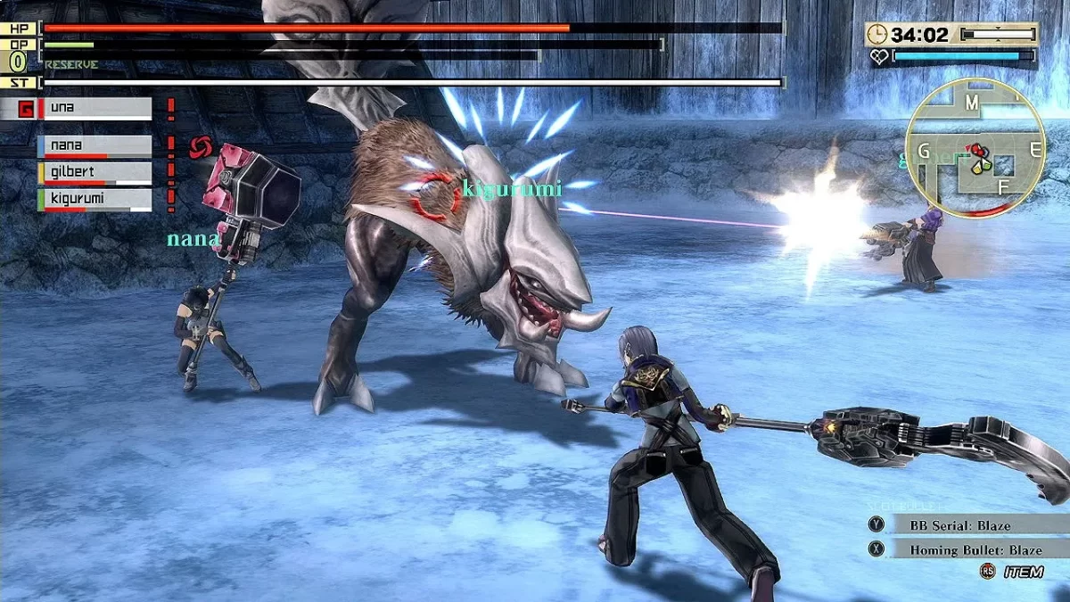 Combate de God Eater 2: Rage Burst